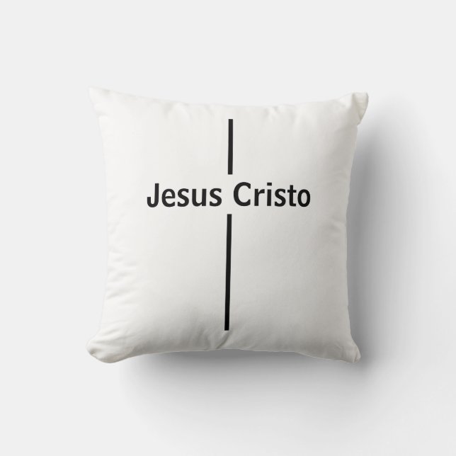 Almohada Jesus Cristo Throw Pillow (Front)