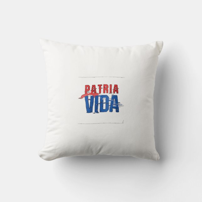 Almohada Patria y vida Throw Pillow (Front)