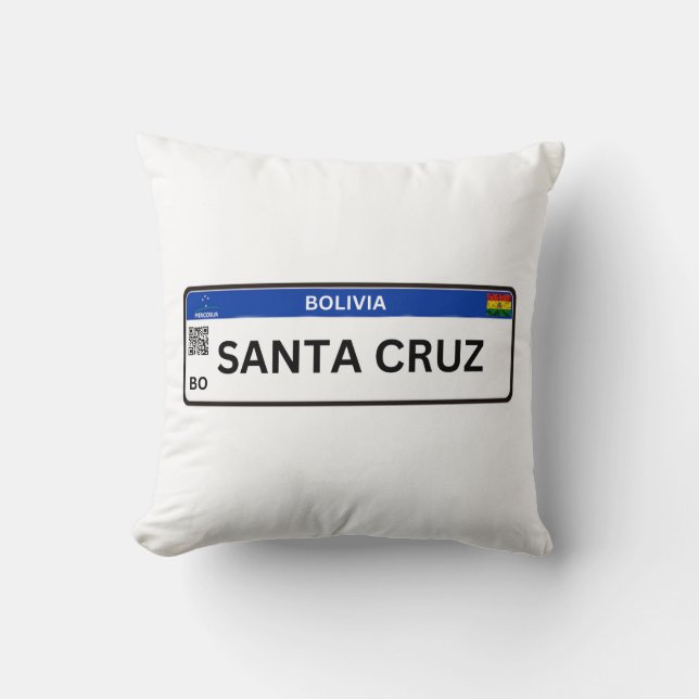Almohada Santa Cruz Mercosur Throw Pillow (Front)