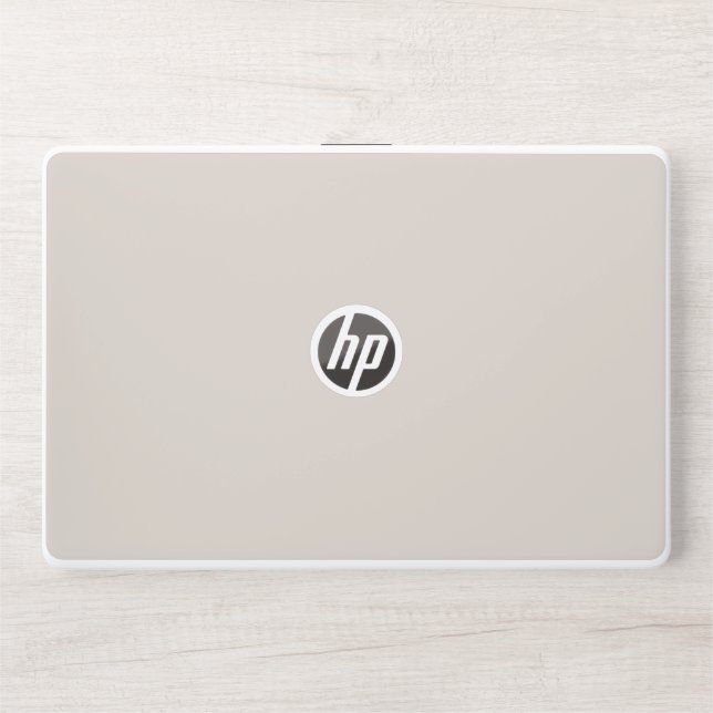 Almond Beige HP Laptop Skin (Front)