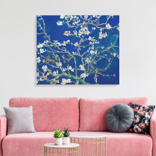 Almond Bloom (Indigo)   Van Gogh   Canvas Print