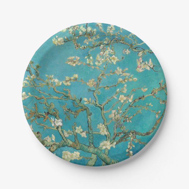 Almond Blossom, 1890 by Vincent van Gogh Paper Plates (Front)