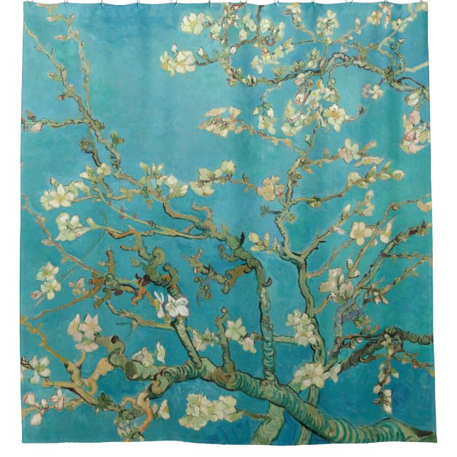Almond Blossom, 1890 by Vincent van Gogh Shower Curtain (Front)