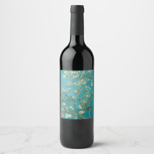 Almond Blossom 1890 by Vincent van Gogh Wine Label