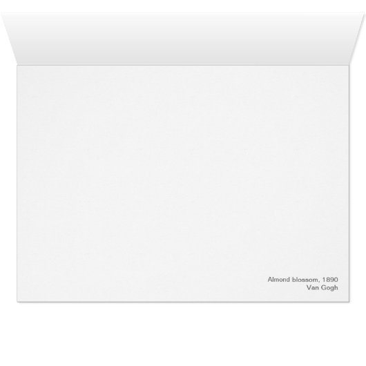 Almond blossom, 1890 Van Gogh (Inside Horizontal (Bottom))