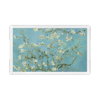 Almond Blossom By Van Gogh Fine Art Acrylic Tray by GalleryGreats at Zazzle