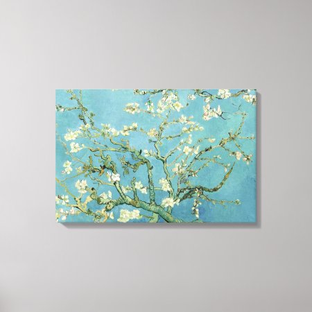 Almond Blossom By Van Gogh Triple Panel Canvas