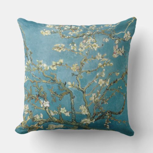 Almond Blossom by Vincent Van Gogh Throw Pillow