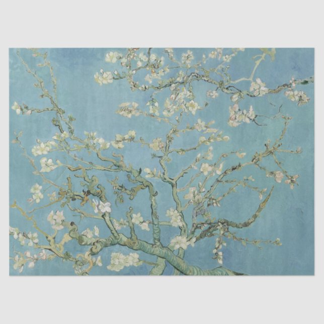 Almond Blossom by Vincent Van Gogh Tissue Paper (Front)