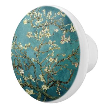 Almond Blossom Ceramic Knob by vintage_gift_shop at Zazzle