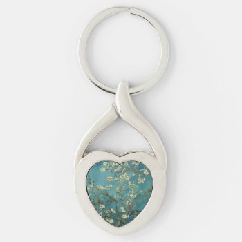 Almond Blossom Keychain by vintage_gift_shop at Zazzle