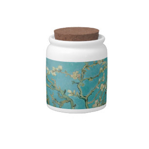 Almond Blossom, Oil Painting, Vincent Van Gogh Candy Jar