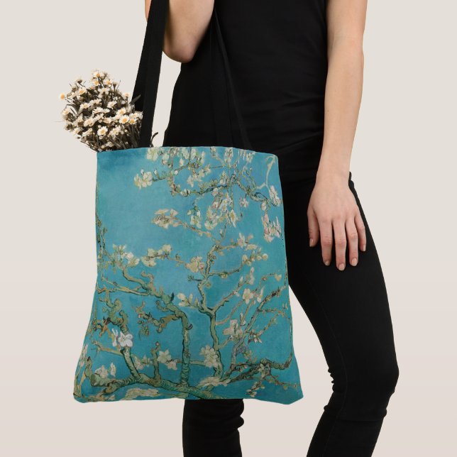 Almond Blossom, Oil Painting, Vincent Van Gogh Tote Bag (Close Up)