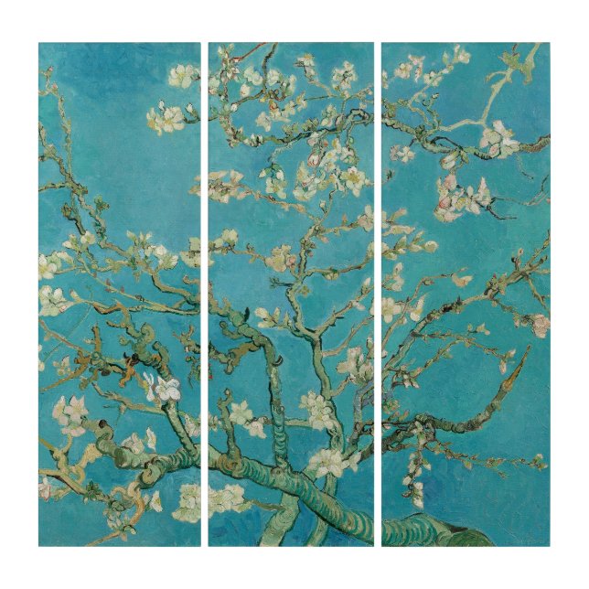 Almond Blossom, Oil Painting, Vincent Van Gogh Triptych (Front)