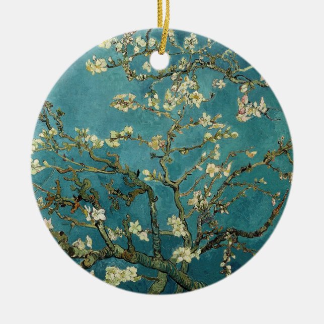 Almond Blossom Ornament (Front)