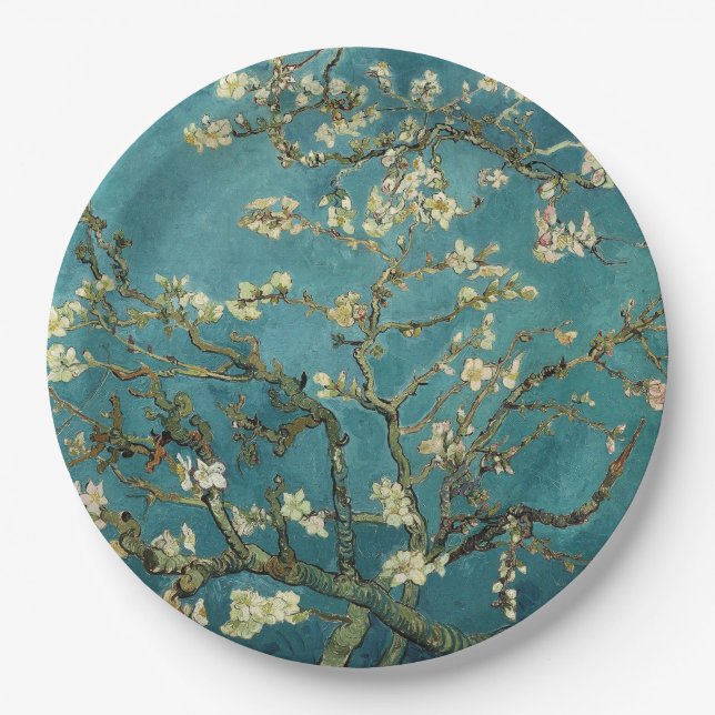 Almond Blossom Paper Plates (Front)