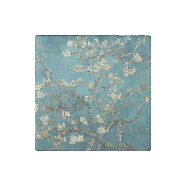 Almond Blossom Stone Magnet (Front)
