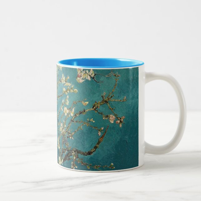 Almond Blossom Two-Tone Coffee Mug (Right)