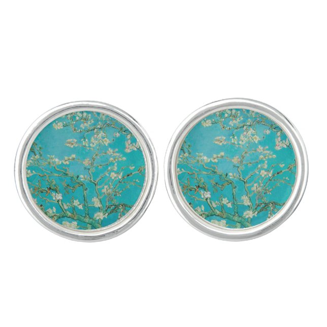 Almond Blossom Van Gogh Cufflinks (Front)