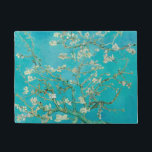 Almond Blossom Van Gogh Doormat<br><div class="desc">Vintage painting reprodution of Almond Blossom by Vincent van Gogh,  1890. It features the blossoming almond tree branches against the sky. Almond trees bloom early in the spring and symbolize the start of new life. Van Gogh made this painting as a gift for his newborn nephew.</div>