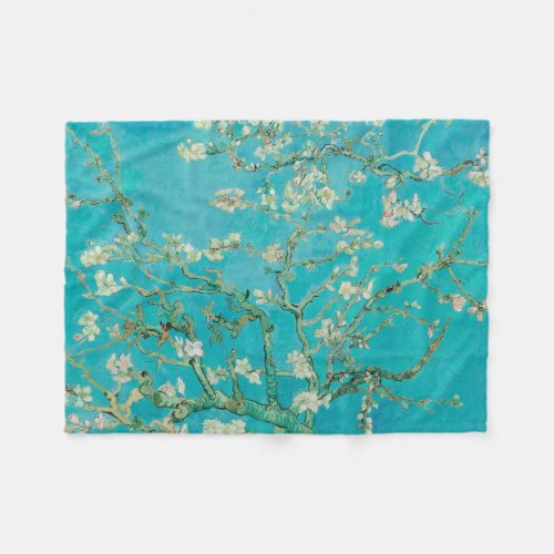 Almond Blossom Van Gogh Fleece Blanket