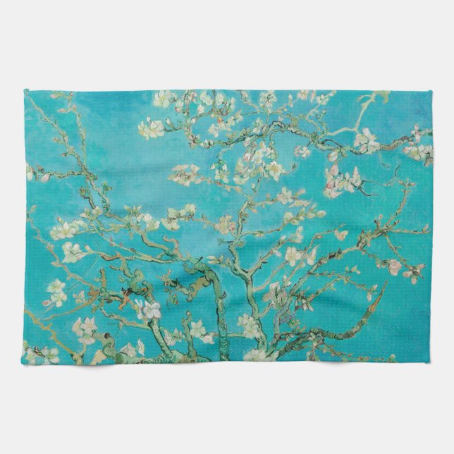 Almond Blossom Van Gogh Kitchen Towel (Horizontal)