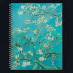 Almond Blossom Van Gogh Notebook<br><div class="desc">Vintage painting reprodution of Almond Blossom by Vincent van Gogh,  1890. It features the blossoming almond tree branches against the sky. Almond trees bloom early in the spring and symbolize the start of new life. Van Gogh made this painting as a gift for his newborn nephew.</div>