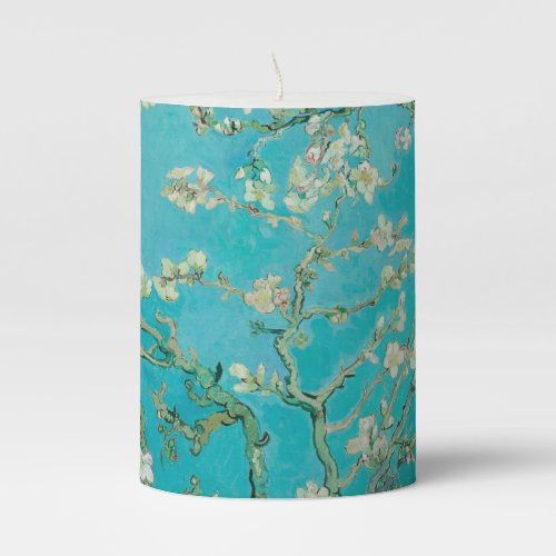 Almond Blossom Van Gogh Pillar Candle