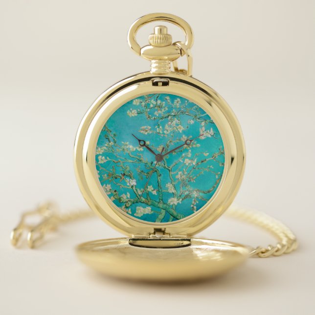 Almond Blossom Van Gogh Pocket Watch (Inside)