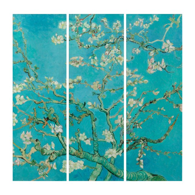 Almond Blossom Van Gogh Triptych (Front)