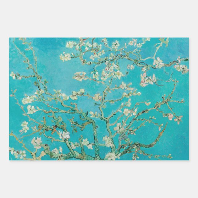 Almond Blossom Van Gogh Wrapping Paper Sheets (Front)