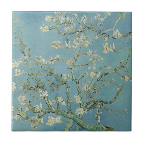 Almond Blossom Vincent Van Gogh Ceramic Tile