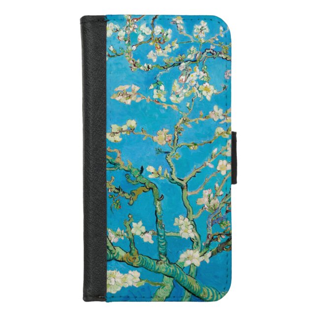 Almond Blossom, Vincent van Gogh iPhone Wallet Case (Front)