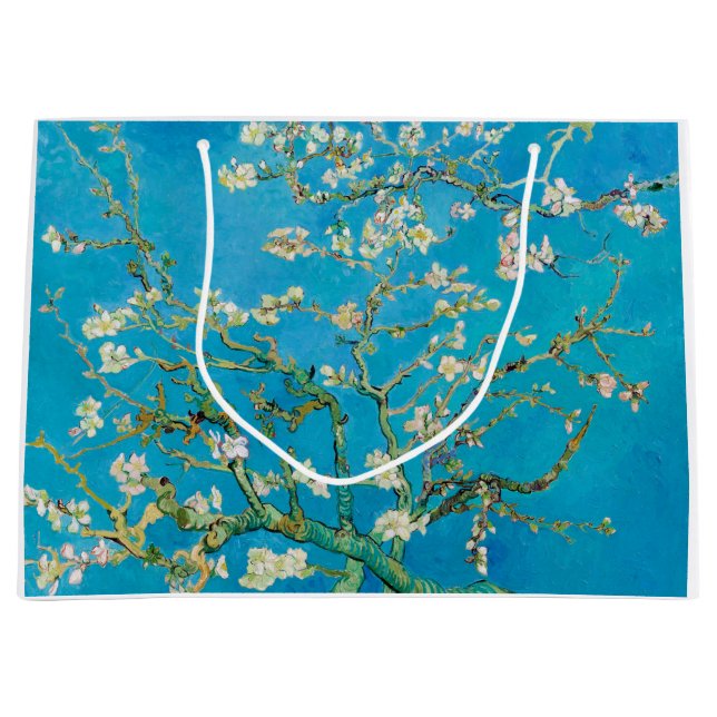 Almond Blossom, Vincent van Gogh Large Gift Bag (Front)