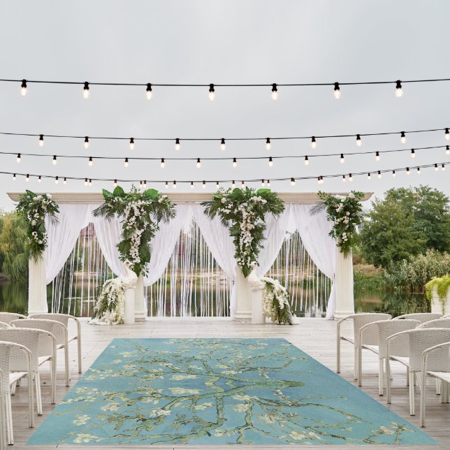 Almond Blossom: Vincent Van Gogh Outdoor Rug (Insitu (Wedding 1))