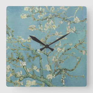Almond Blossom: Vincent Van Gogh Square Wall Clock