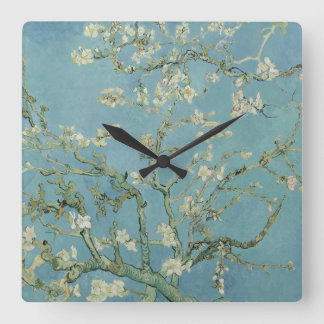 Almond Blossom: Vincent Van Gogh Square Wall Clock