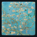 Almond Blossom Vincent van Gogh Stone Coaster<br><div class="desc">Beautiful almond blossoms on almond tree by Vincent van Gogh.</div>