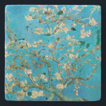 Almond Blossom Vincent van Gogh Stone Coaster<br><div class="desc">Beautiful almond blossoms on almond tree by Vincent van Gogh.</div>