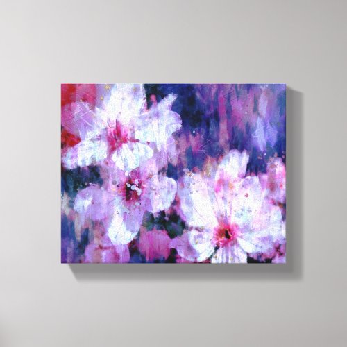 Almond Blossom Watercolor Canvas Print