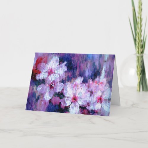 Almond Blossom Watercolor Card