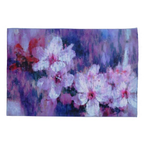 Almond Blossom Watercolor Pillow Case