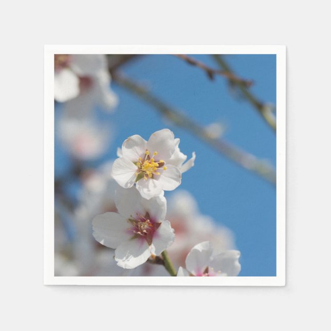 Almond blossoming napkins (Front)