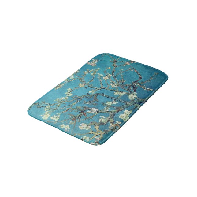 Almond Blossoms Bath Mat (Angled)