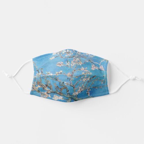 Almond Blossoms Blue Vincent van Gogh Art Painting Adult Cloth Face Mask