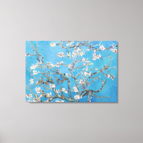 Almond Blossoms Blue Vincent van Gogh Art Painting Canvas Print