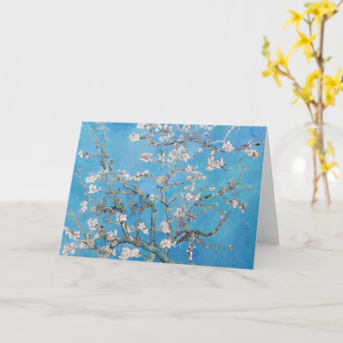 Almond Blossoms Blue Vincent van Gogh Art Painting Card