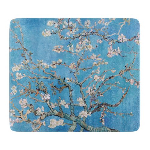 Almond Blossoms Blue Vincent van Gogh Art Painting Cutting Board