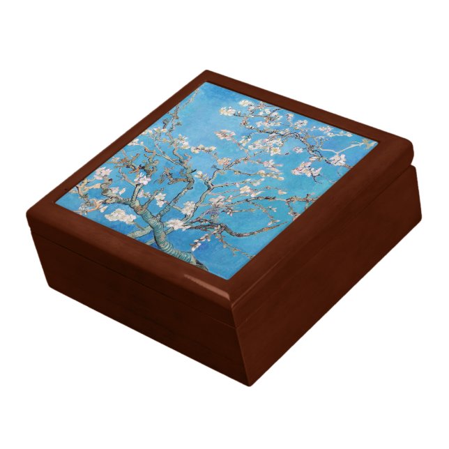 Almond Blossoms Blue Vincent van Gogh Art Painting Gift Box (Side)