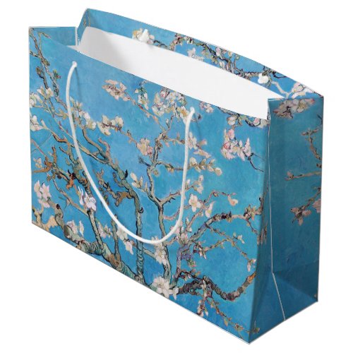 Almond Blossoms Blue Vincent van Gogh Art Painting Large Gift Bag